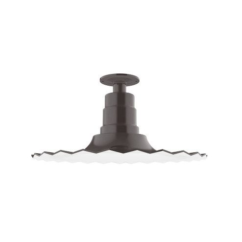 Radial One Light Flush Mount in Architectural Bronze (518|FMB15951G05)