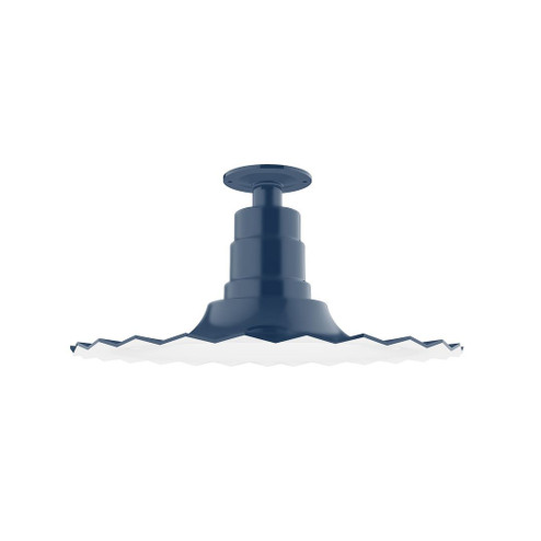 Radial One Light Flush Mount in Navy (518|FMB15950G06)