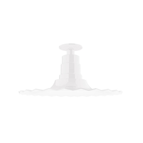 Radial One Light Flush Mount in White (518|FMB15944G06)