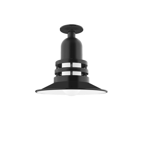 Atomic One Light Flush Mount in Black (518|FMB14841G07)