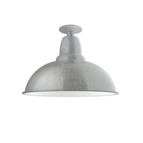 Cafe One Light Flush Mount in Painted Galvanized (518|FMB10849W16)