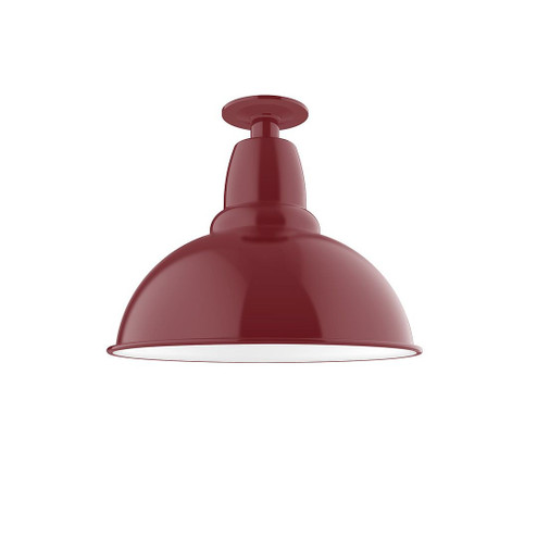 Cafe One Light Flush Mount in Barn Red (518|FMB10755G06)