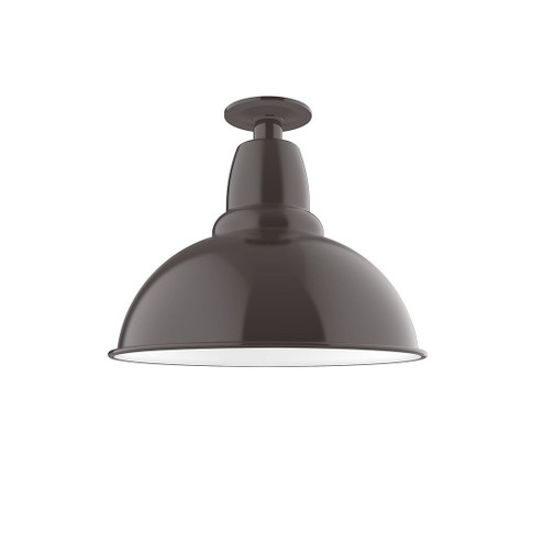 Cafe One Light Flush Mount in Architectural Bronze (518|FMB10751G06)