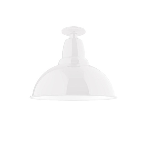 Cafe One Light Flush Mount in White (518|FMB10744W14)