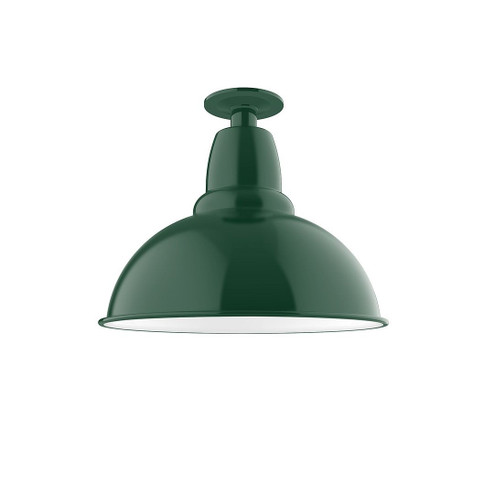 Cafe One Light Flush Mount in Forest Green (518|FMB10742W14)