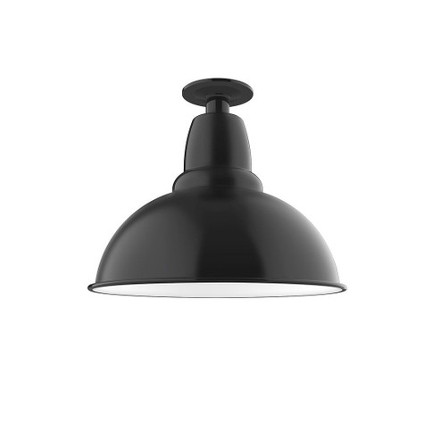 Cafe LED Flush Mount in Black (518|FMB10741W14L13)