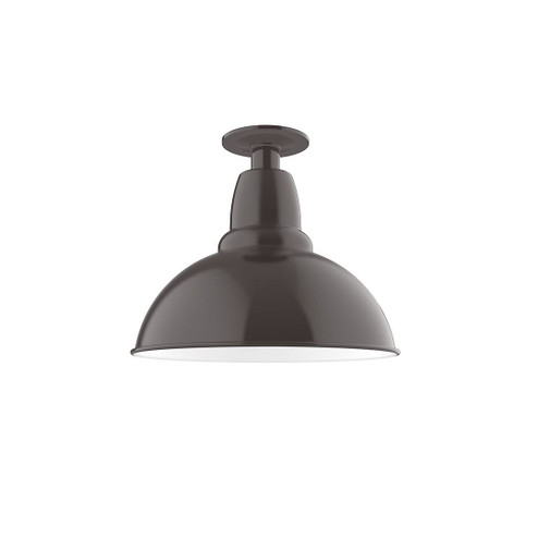 Cafe One Light Flush Mount in Architectural Bronze (518|FMB10651W12)