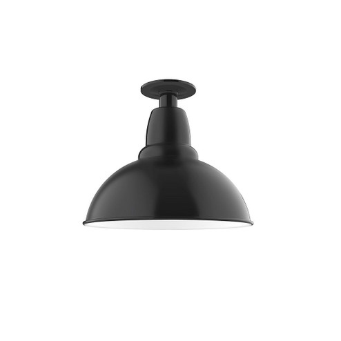 Cafe One Light Flush Mount in Black (518|FMB10641G06)