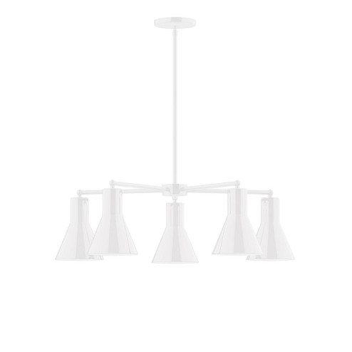 Flare LED Chandelier in White (518|CHC43644L10)