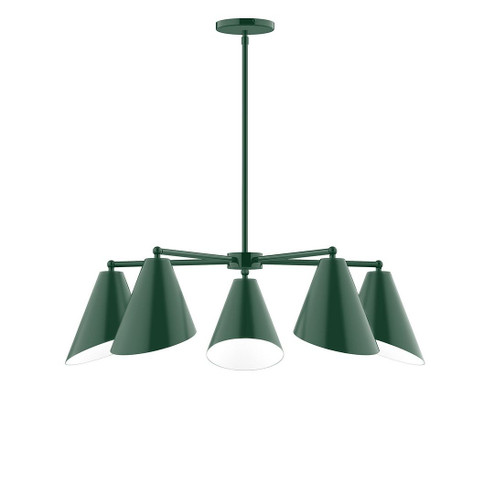J-Series LED Chandelier in Forest Green (518|CHC41542L10)
