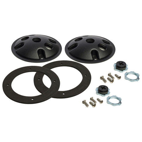 Two Light Die Cast Mounting Plate in Matte Black (72|60672)