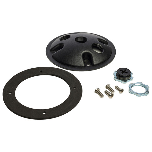 One Light Die Cast Mounting Plate in Matte Black (72|60671)