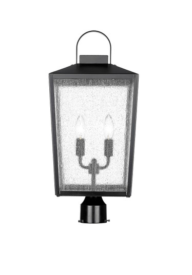 Devens Two Light Outdoor Post Lantern in Powder Coated Black (59|42654PBK)