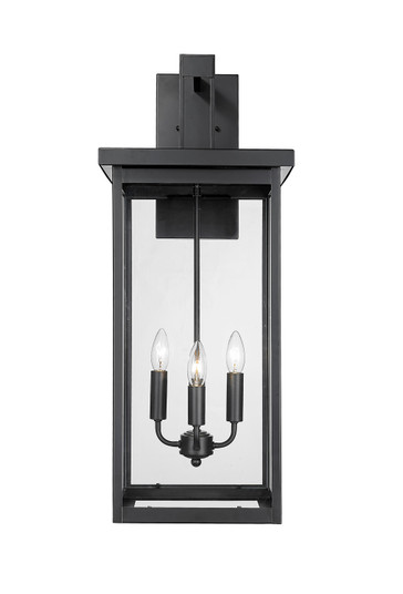 Barkeley Four Light Outdoor Wall Sconce in Powder Coated Black (59|42606PBK)