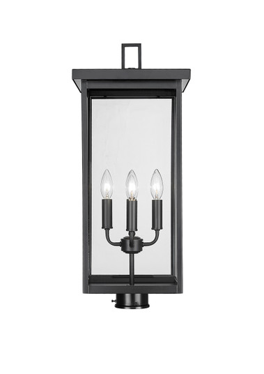 Barkeley Four Light Outdoor Post Lantern in Powder Coated Black (59|42604PBK)
