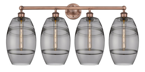 Edison Four Light Bath Vanity in Antique Copper (405|6164WACG5578SM)