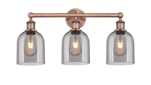 Edison Three Light Bath Vanity in Antique Copper (405|6163WACG5586SM)