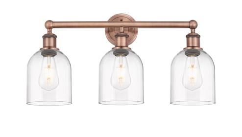 Edison Three Light Bath Vanity in Antique Copper (405|6163WACG5586CL)