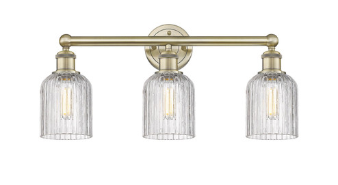 Edison Three Light Bath Vanity in Antique Brass (405|6163WABG5595CL)