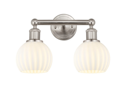 Edison Two Light Bath Vanity in Polished Nickel (405|6162WPNG122C6CL)