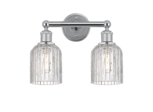 Edison Two Light Bath Vanity in Polished Chrome (405|6162WPCG5595CL)