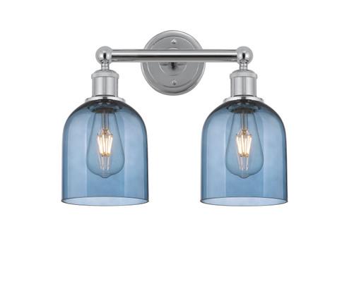 Edison Two Light Bath Vanity in Polished Chrome (405|6162WPCG5586BL)