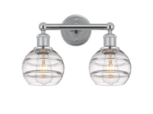 Edison LED Bath Vanity in Polished Chrome (405|6162WPCG5566CL)