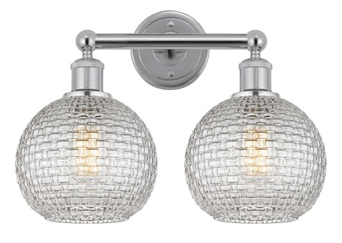 Edison Two Light Bath Vanity in Polished Chrome (405|6162WPCG122C8CL)