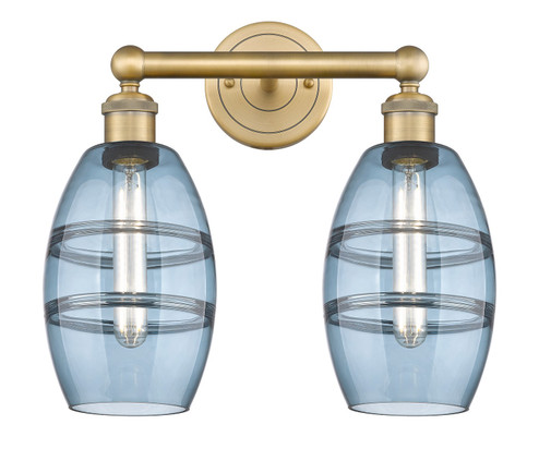 Edison Two Light Bath Vanity in Brushed Brass (405|6162WBBG5576BL)