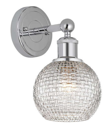 Edison One Light Wall Sconce in Polished Chrome (405|6161WPCG122C6CL)