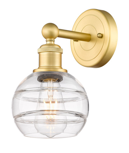 Edison One Light Wall Sconce in Matte Black (405|6161WBKG5566CL)