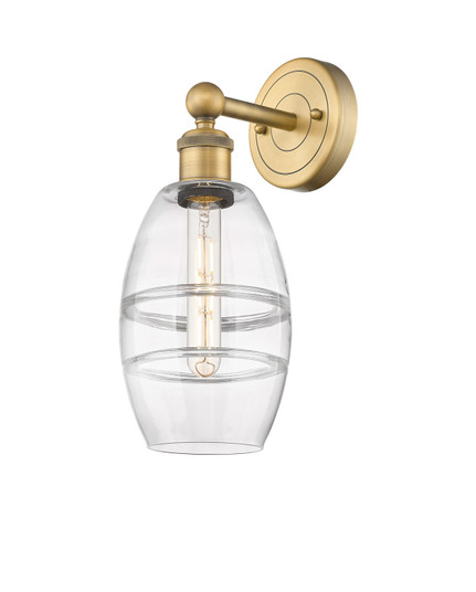 Edison One Light Wall Sconce in Brushed Brass (405|6161WBBG5576CL)