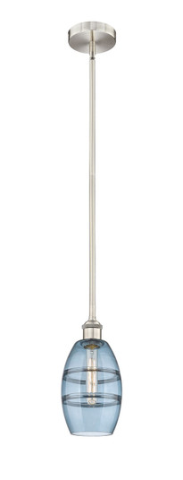 Edison One Light Mini Pendant in Brushed Satin Nickel (405|6161SSNG5576BL)