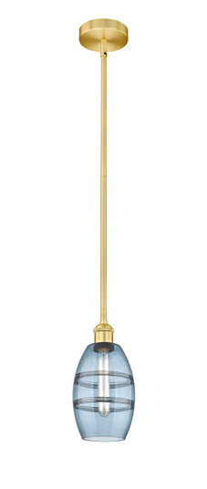 Edison One Light Mini Pendant in Satin Gold (405|6161SSGG5576BL)