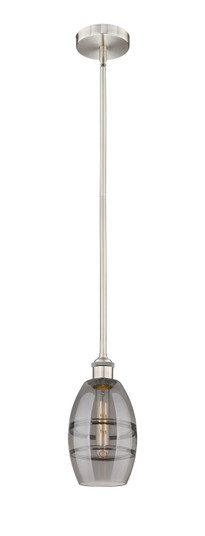 Edison One Light Mini Pendant in Polished Nickel (405|6161SPNG5576CL)