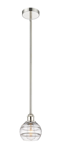 Edison One Light Mini Pendant in Polished Nickel (405|6161SPNG5566CL)