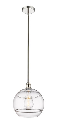 Edison One Light Mini Pendant in Polished Nickel (405|6161SPNG55612CL)