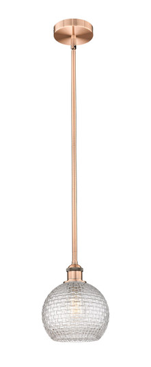 Edison One Light Mini Pendant in Antique Copper (405|6161SACG122C8CL)