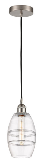 Edison One Light Mini Pendant in Brushed Satin Nickel (405|6161PSNG5576CL)