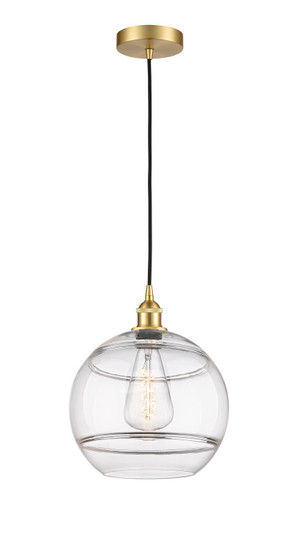 Edison One Light Mini Pendant in Satin Gold (405|6161PSGG55612CL)