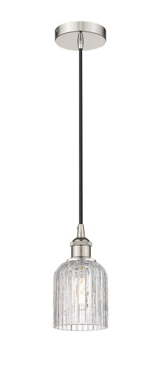 Edison One Light Mini Pendant in Polished Nickel (405|6161PPNG5595CL)