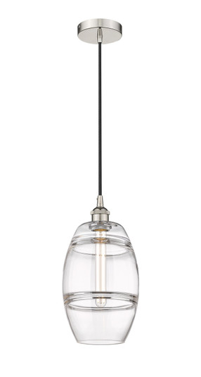 Edison One Light Mini Pendant in Polished Nickel (405|6161PPNG5578CL)