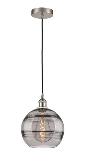 Edison One Light Mini Pendant in Matte Black (405|6161PBKG55610CL)