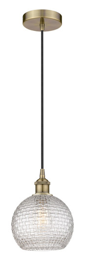 Edison One Light Mini Pendant in Antique Brass (405|6161PABG122C8CL)