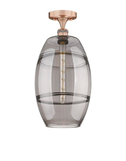 Edison One Light Semi-Flush Mount in Antique Copper (405|6161FACG55710SM)