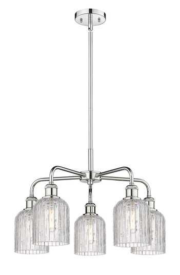 Ballston Five Light Chandelier in Polished Chrome (405|5165CRPCG5595CL)