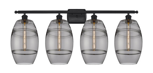 Ballston Four Light Bath Vanity in Matte Black (405|5164WBKG5578SM)