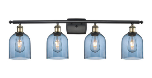 Ballston Four Light Bath Vanity in Black Antique Brass (405|5164WBABG5586BL)