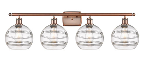 Ballston Four Light Bath Vanity in Antique Copper (405|5164WACG5568CL)