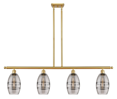 Ballston Four Light Island Pendant in Satin Gold (405|5164ISGG5576SM)